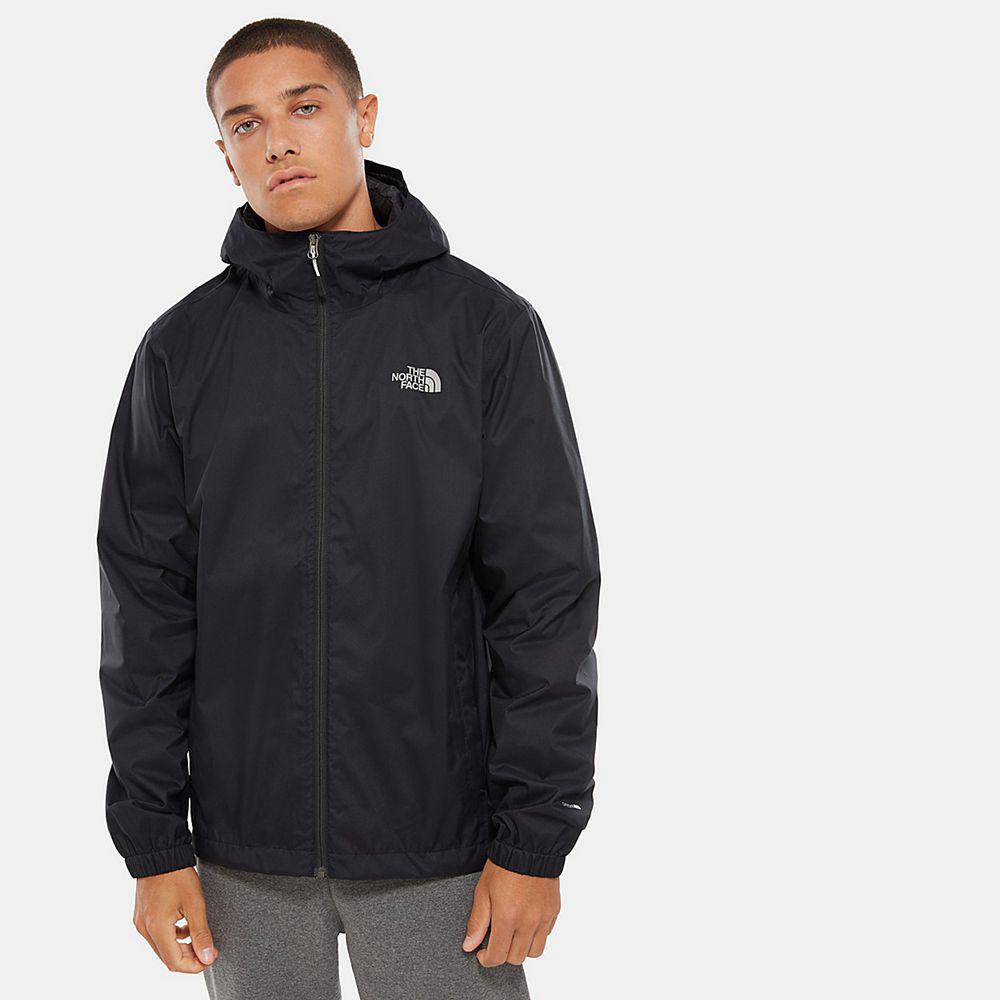 The North Face Quest Hooded Ανδρικα Αδιάβροχο Μπουφάν - Μαυρα (OSIA37518)
